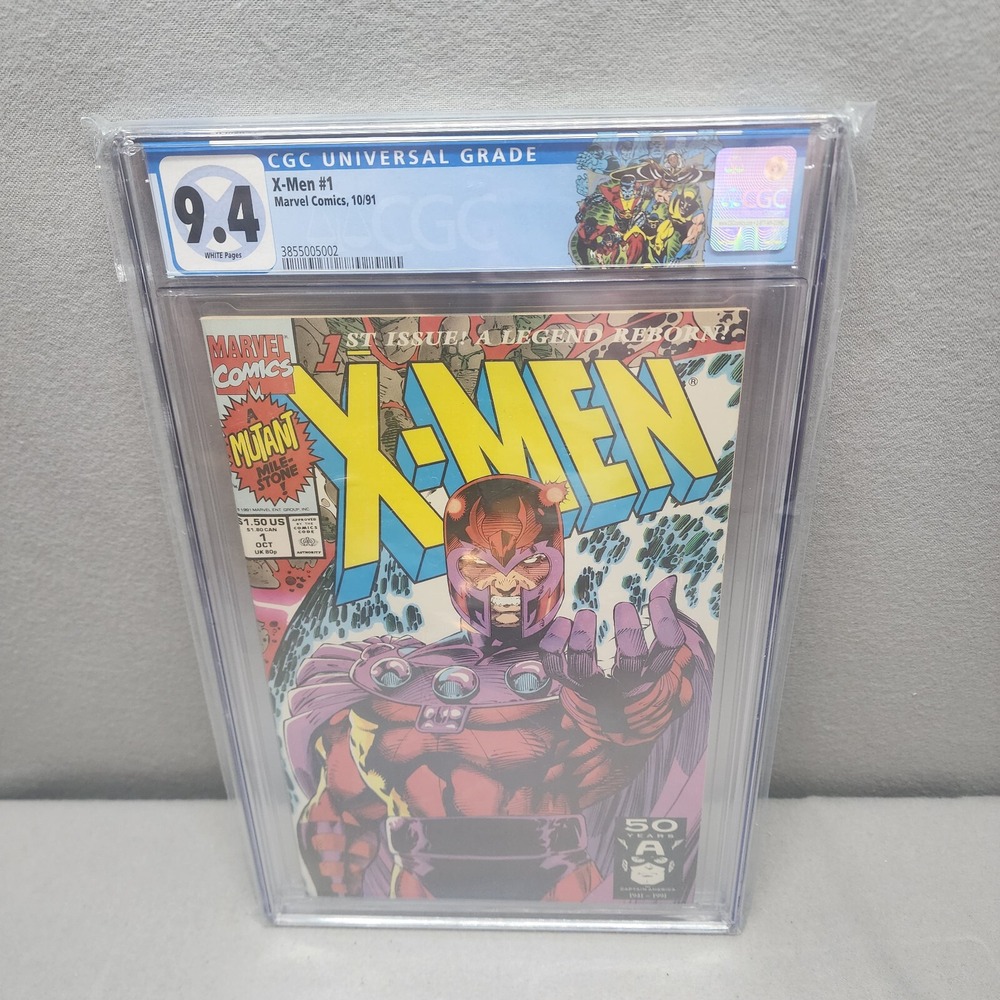 Marvel X-Men #1 Comic Magneto Cover CGC 9.4 White Pages Oct 1991 Single Issue
